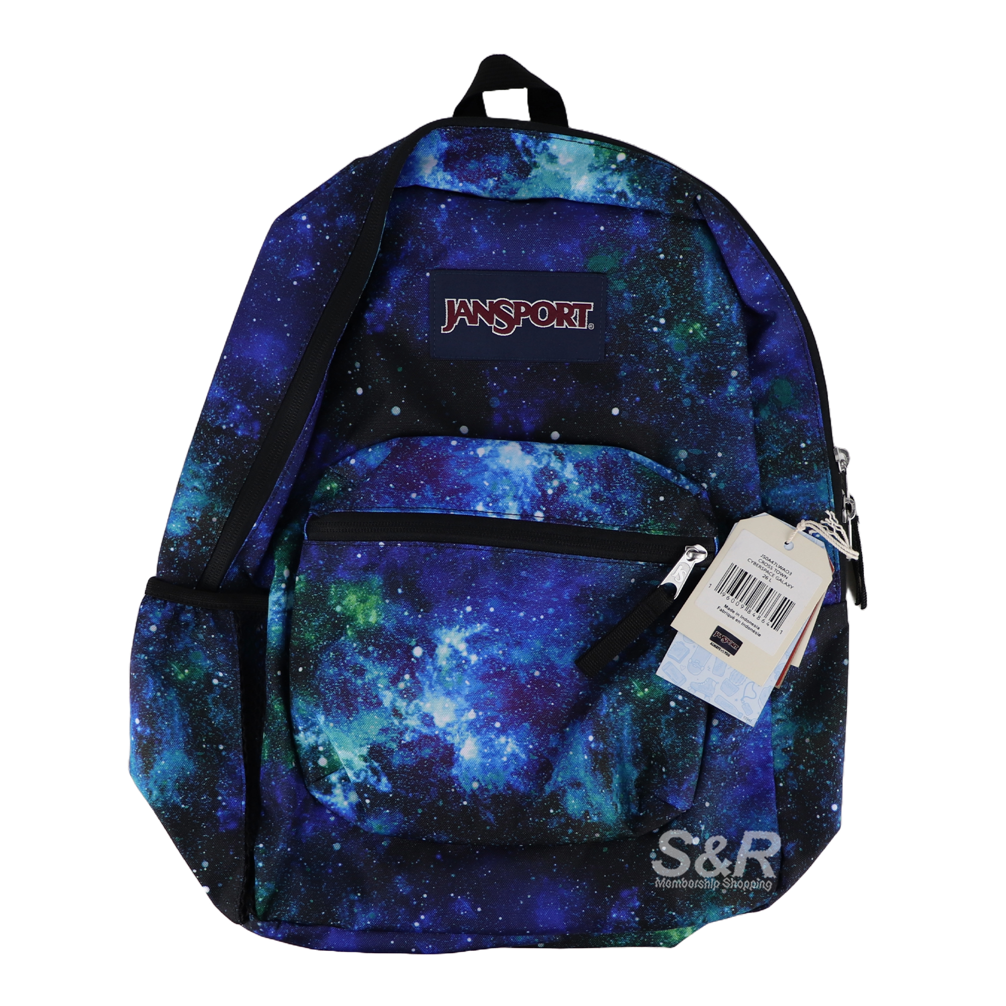 Jansport Cross Town Cyberspace Galaxy Backpack 26L